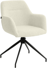 Esszimmerstuhl Merlinda Stoff Teddy creme