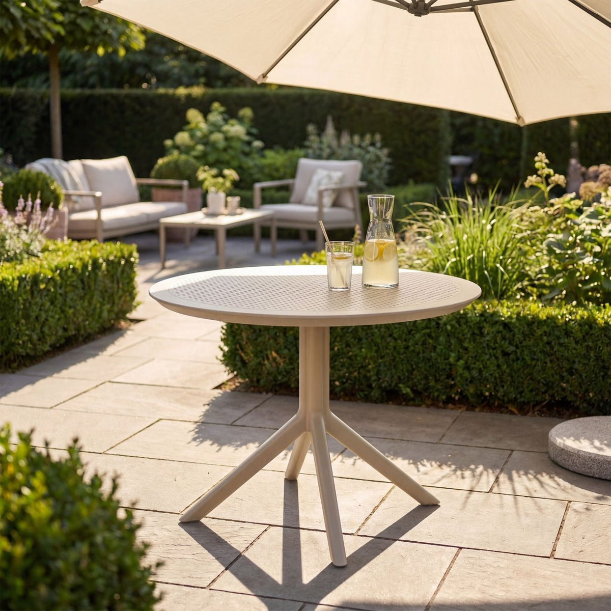 Tafel Sky 105 cm taupe taupe
