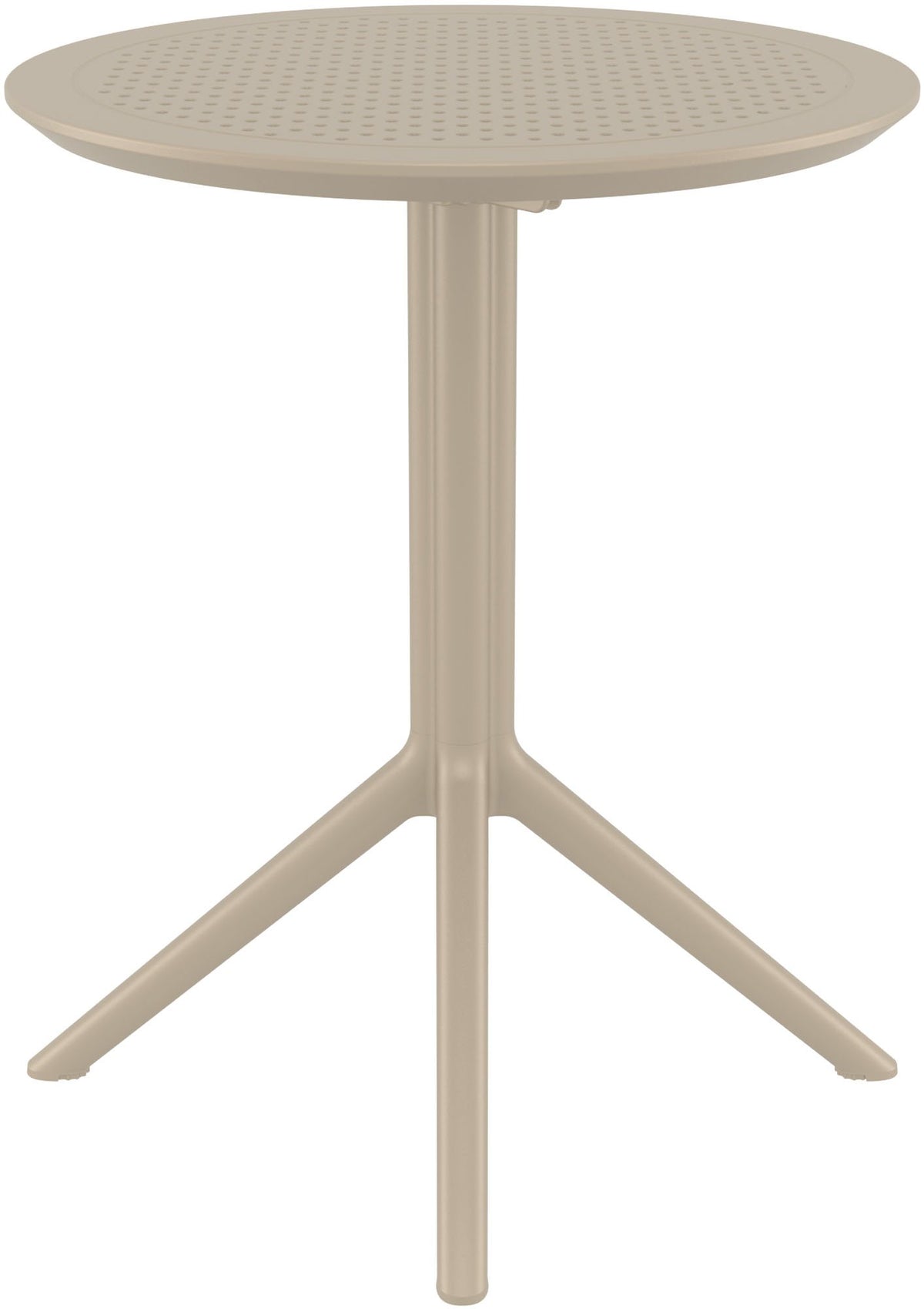 Klaptafel Sky taupe,rond taupe