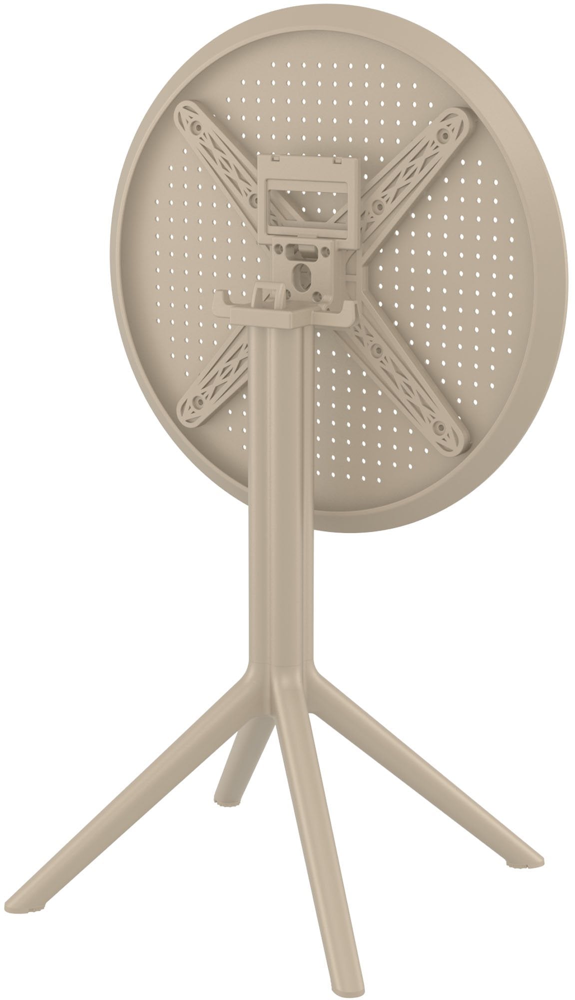Klaptafel Sky taupe,rond taupe