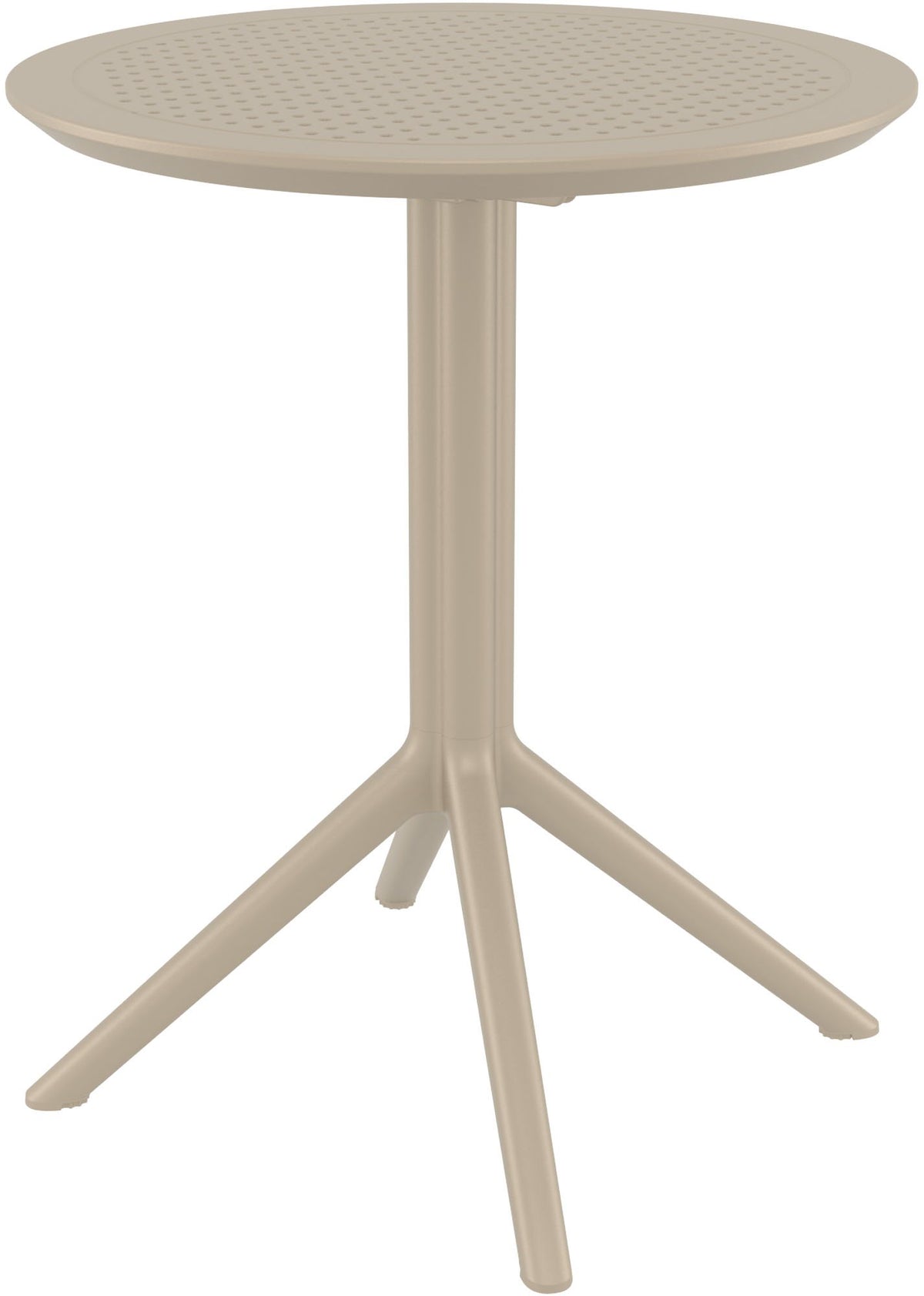 Klaptafel Sky taupe,rond taupe