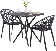 Tuinmeubelset Lumera met 2 stoelen zwart schwarz