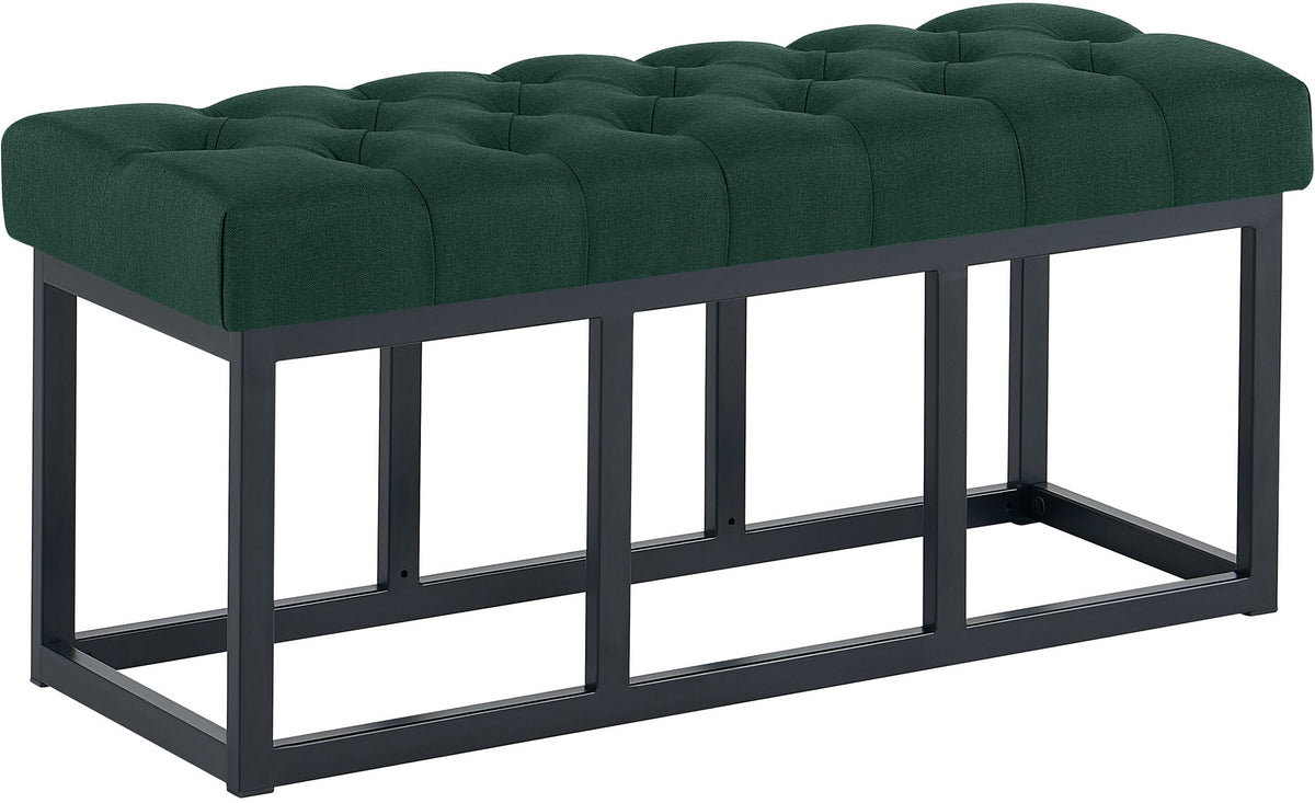 Zitbank Amun stof met zwart onderstel groen,100 cm grün