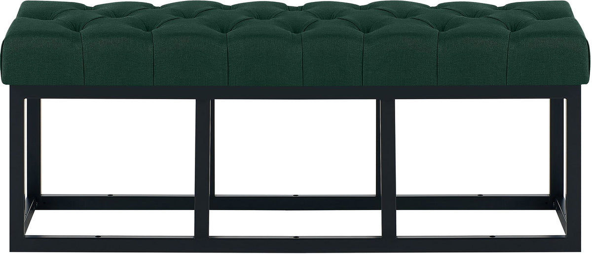 Zitbank Amun stof met zwart onderstel groen,120 cm grün
