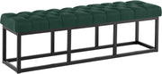Zitbank Amun stof met zwart onderstel groen,150 cm grün