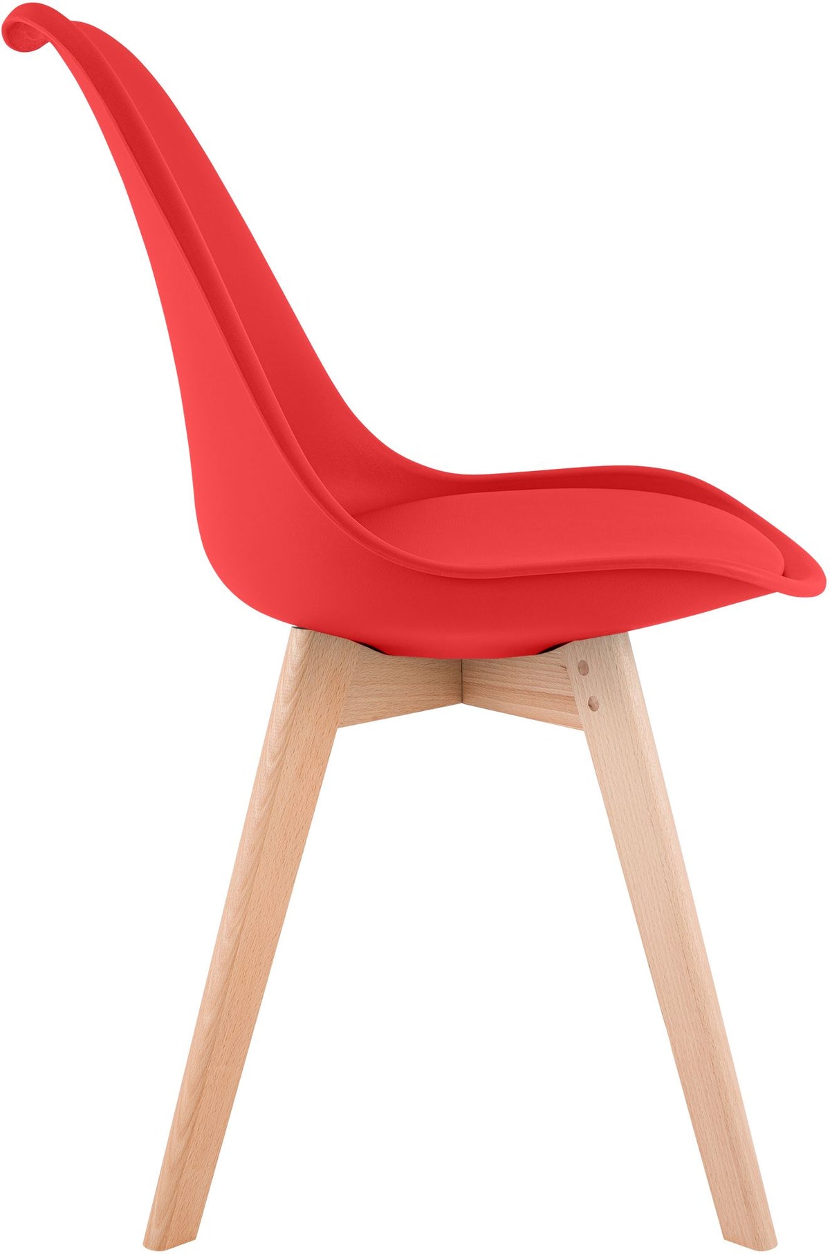 4er Set Stuhl Linares rot