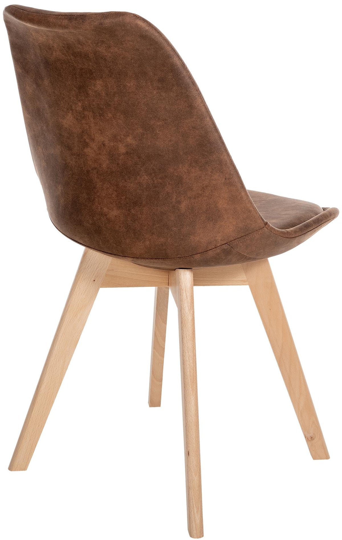 Eetkamerstoel Linares bruin,Kunstleer braun