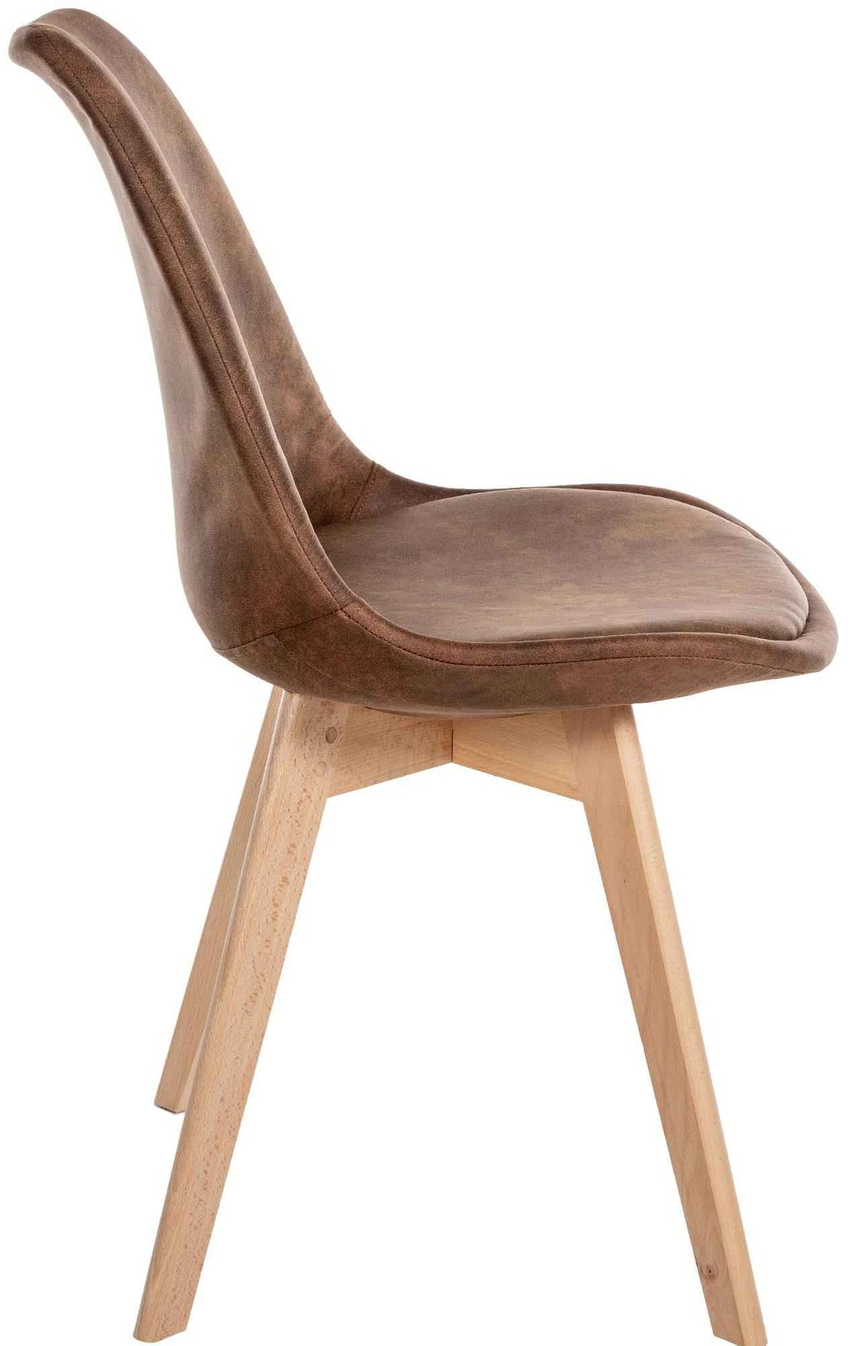 Eetkamerstoel Linares bruin,Kunstleer braun