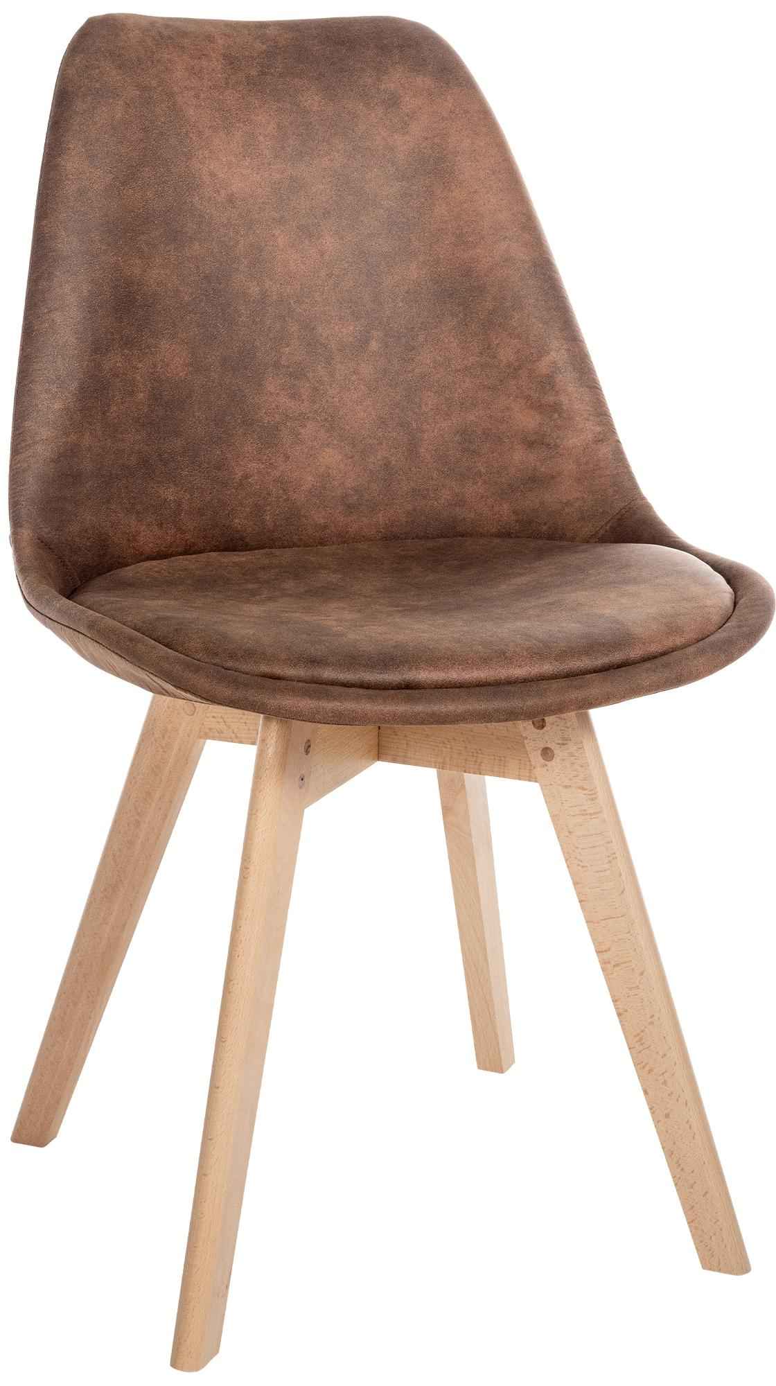 Eetkamerstoel Linares bruin,Kunstleer braun