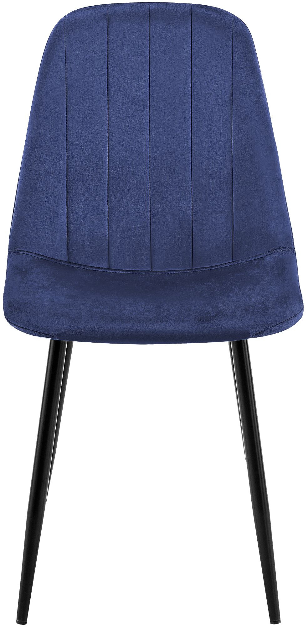Set van 4 eetkamerstoelen Baxter fluweel blauw blau