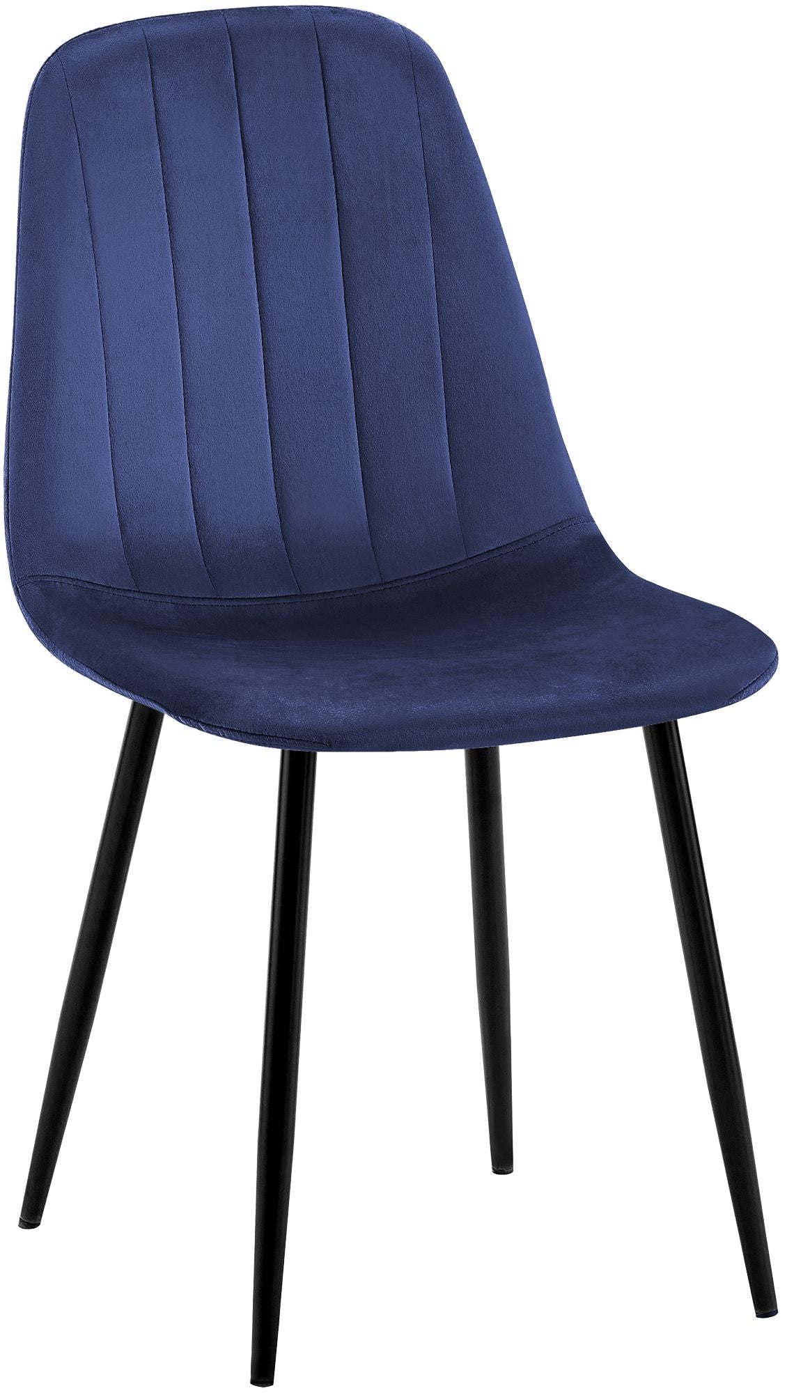 Eetkamerstoel Baxter fluweel blauw blau