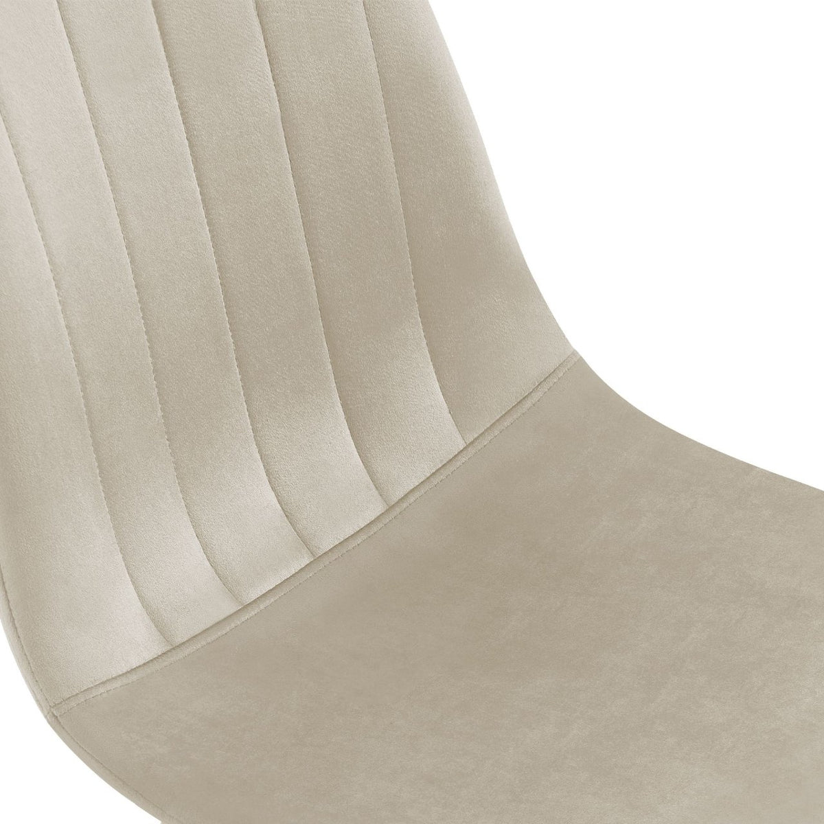 Eetkamerstoel Baxter fluweel creme creme