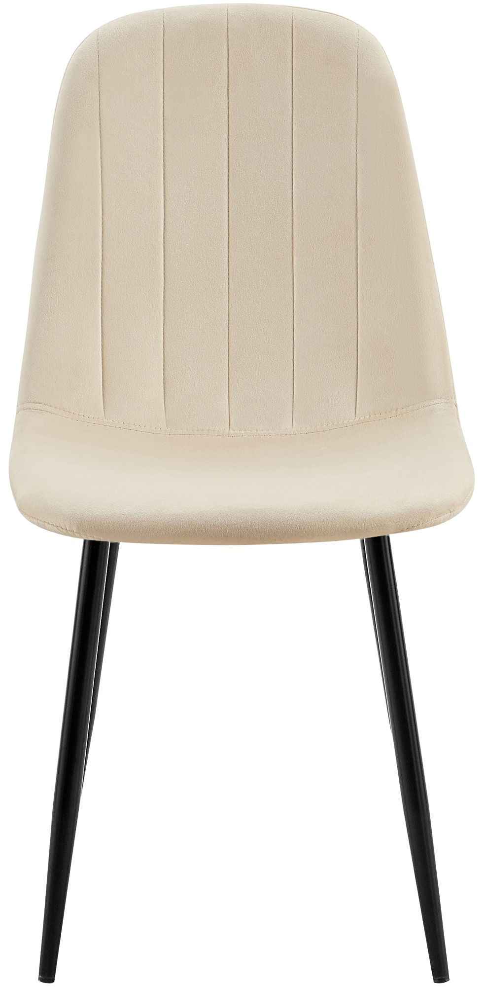 Eetkamerstoel Baxter fluweel creme creme