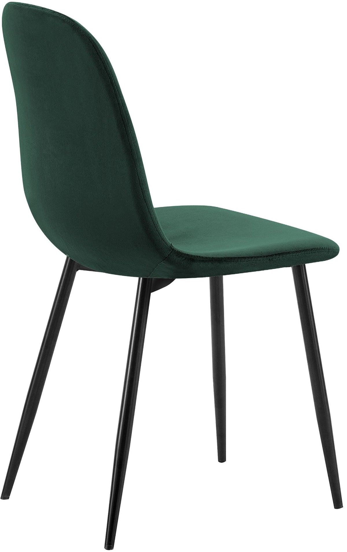 Set van 4 eetkamerstoelen Baxter fluweel groen grün
