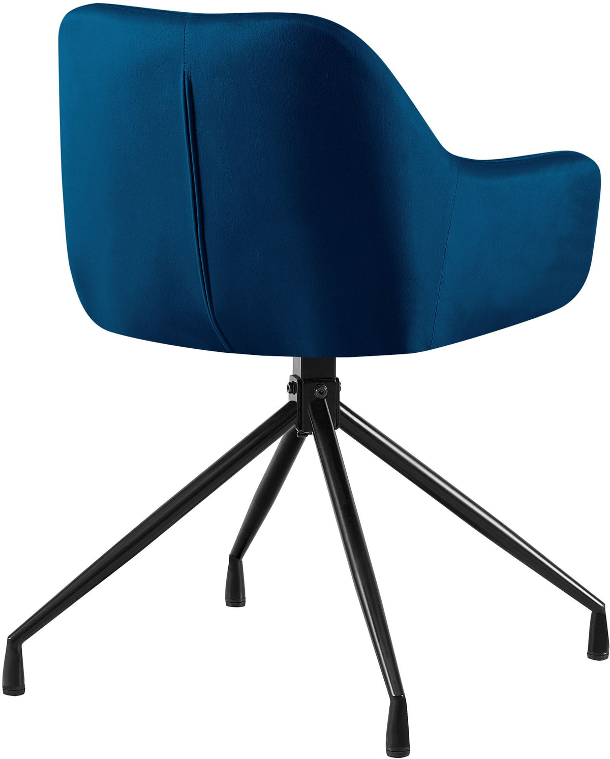 Set van 2 Eetkamerstoelen Novanis donkerblauw,Fluweel dunkelblau