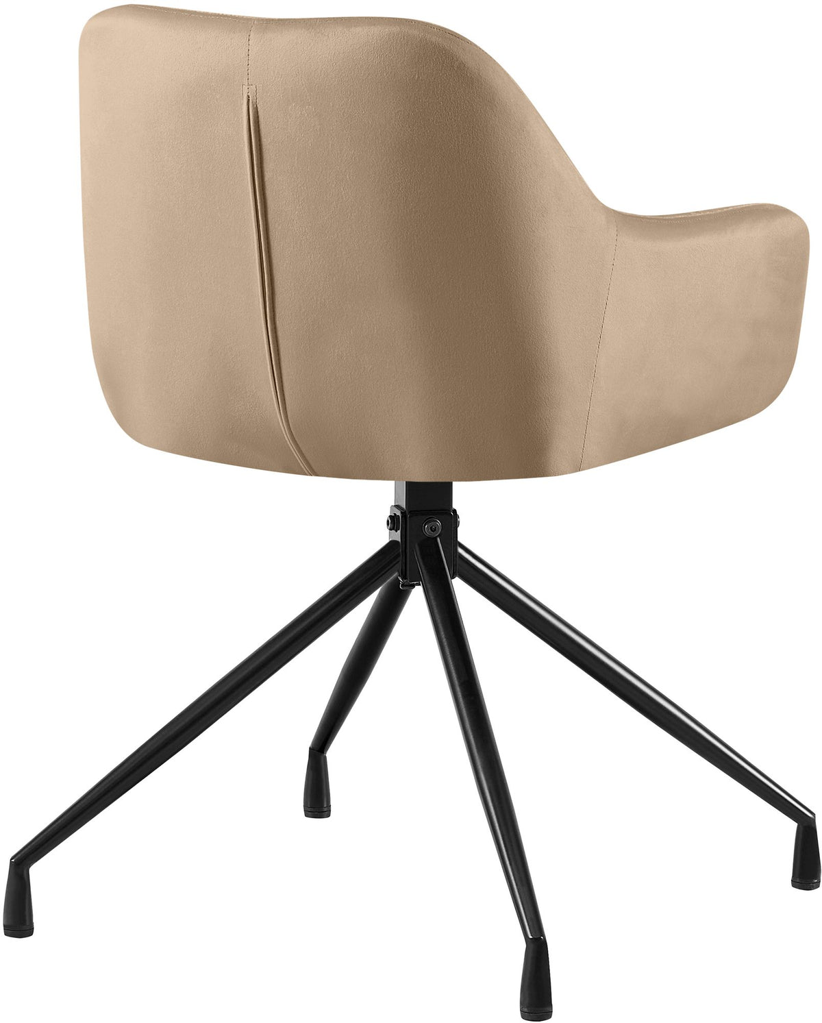 Set van 2 Eetkamerstoelen Novanis taupe,Fluweel taupe