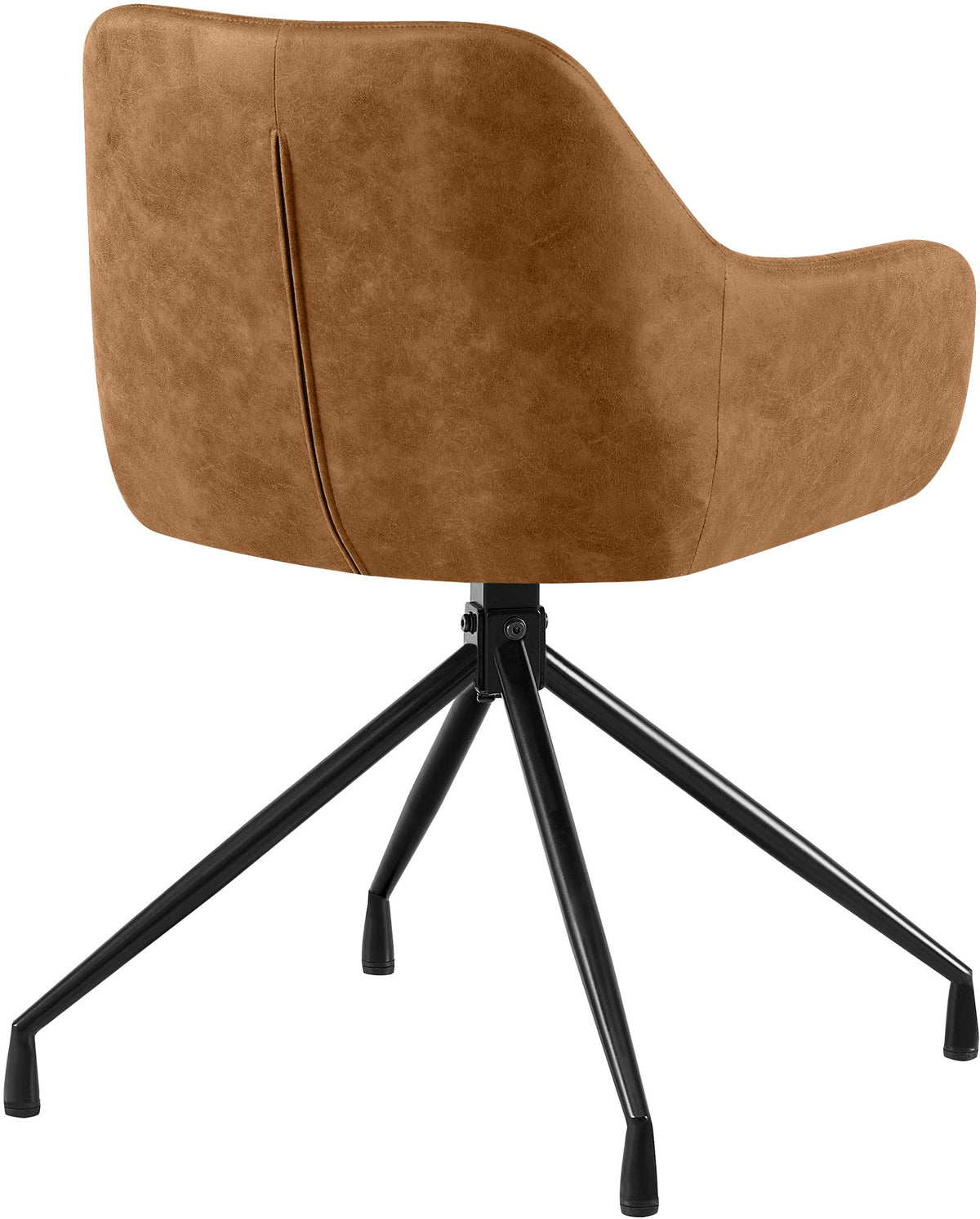 Set van 2 Eetkamerstoelen Novanis licht bruin,Vintage kunstleer hellbraun