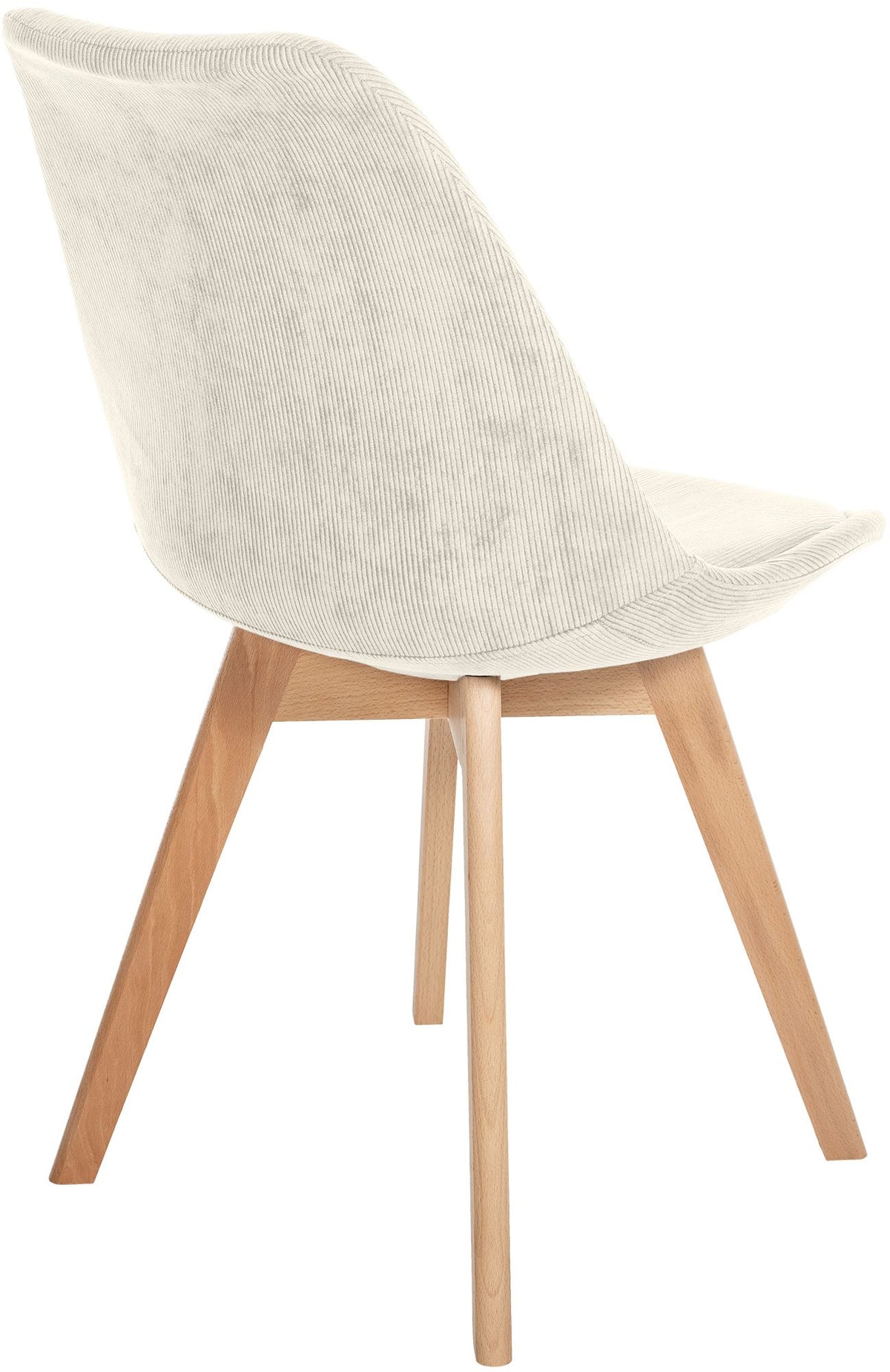 Eetkamerstoel Linares beige,Ribstof beige