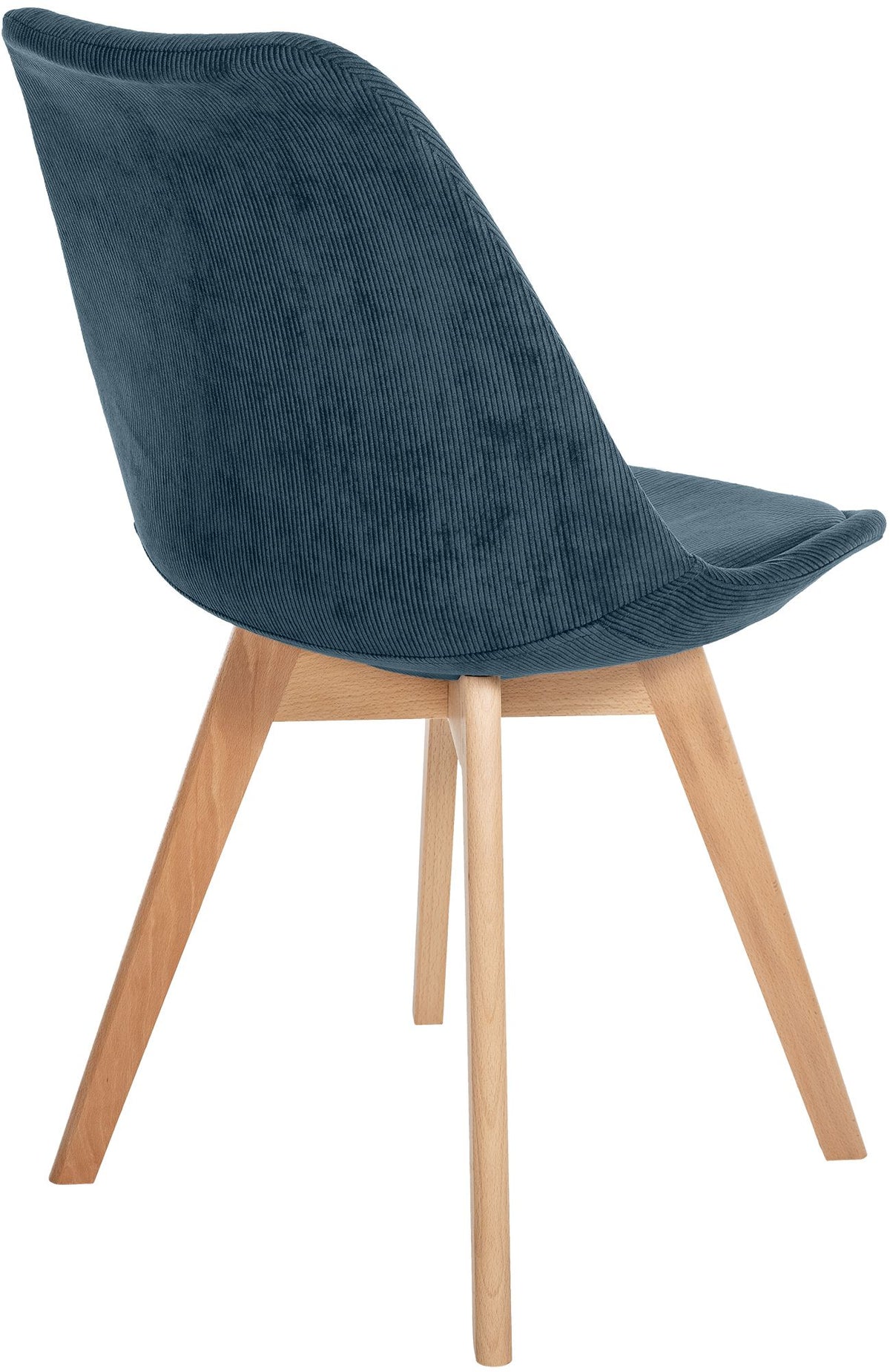 4er Set Stuhl Linares Cord dunkelblau
