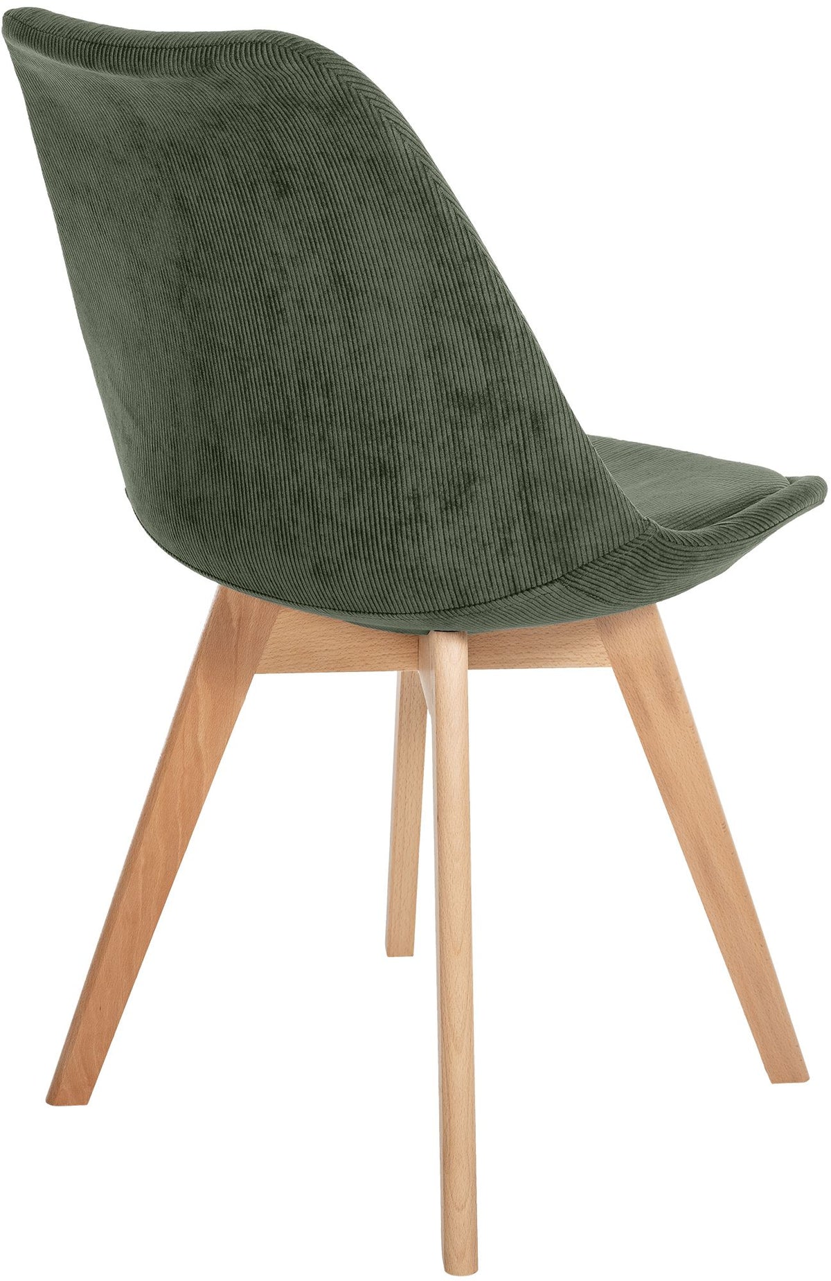 4er Set Stuhl Linares Cord grün