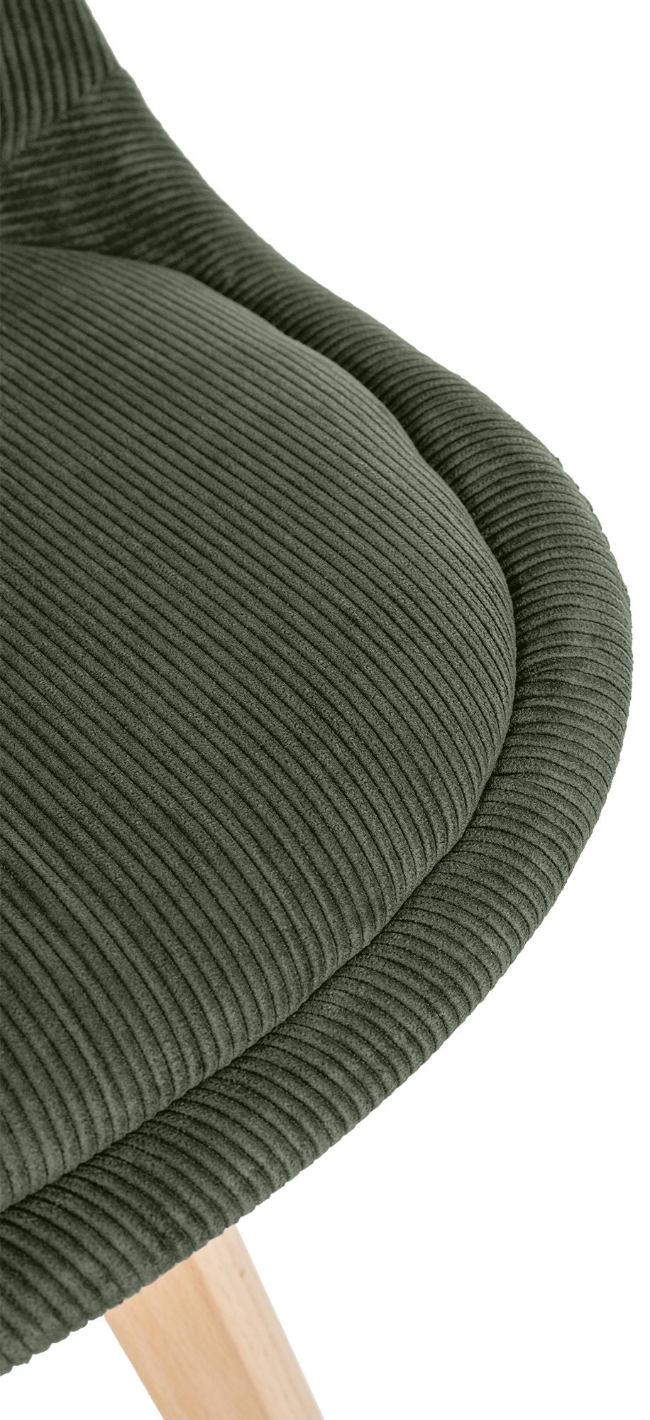 4er Set Stuhl Linares Cord grün