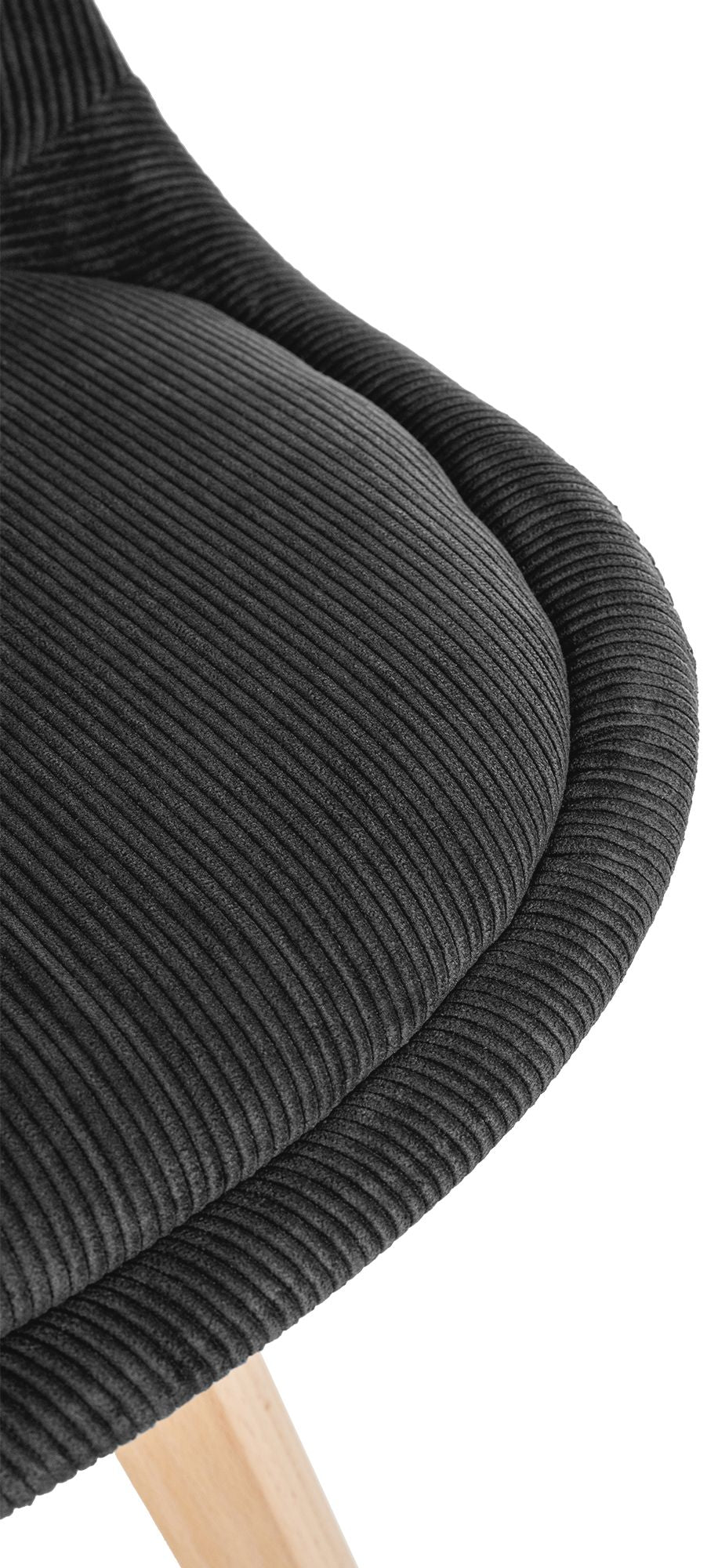 4er Set Stuhl Linares Cord anthrazit
