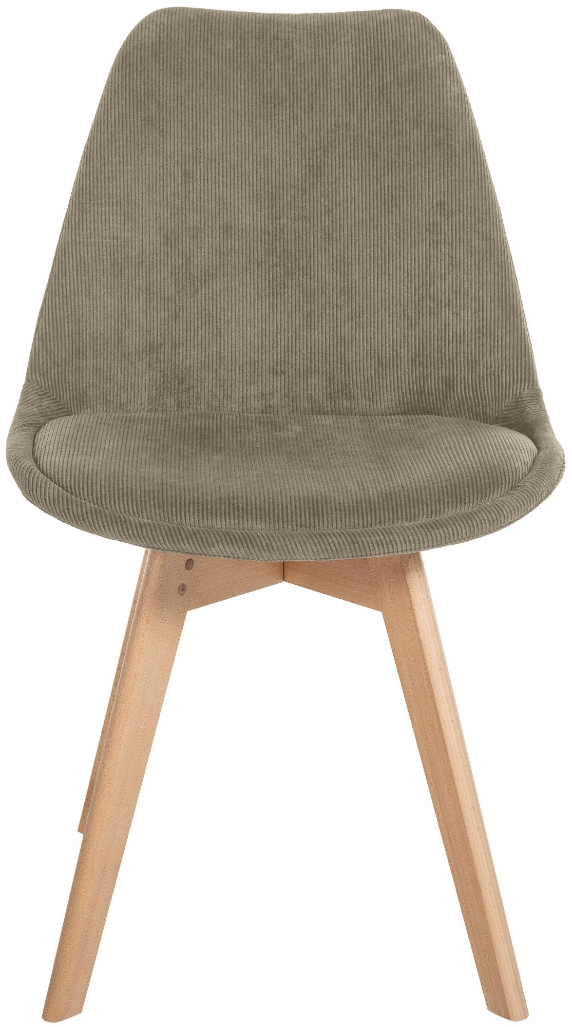 4er Set Stuhl Linares Cord taupe
