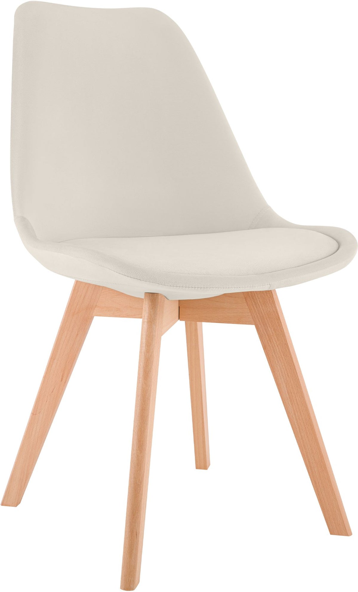 Eetkamerstoel Linares beige,Fluweel beige