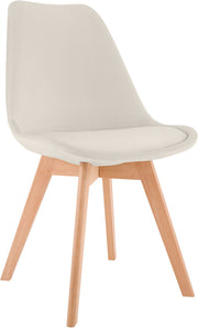 Eetkamerstoel Linares beige,Fluweel beige