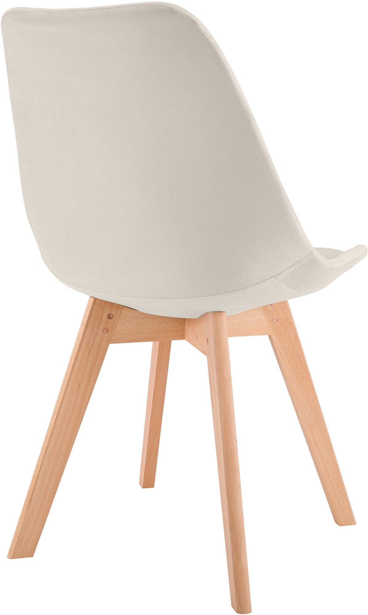 4er Set Stuhl Linares Samt beige