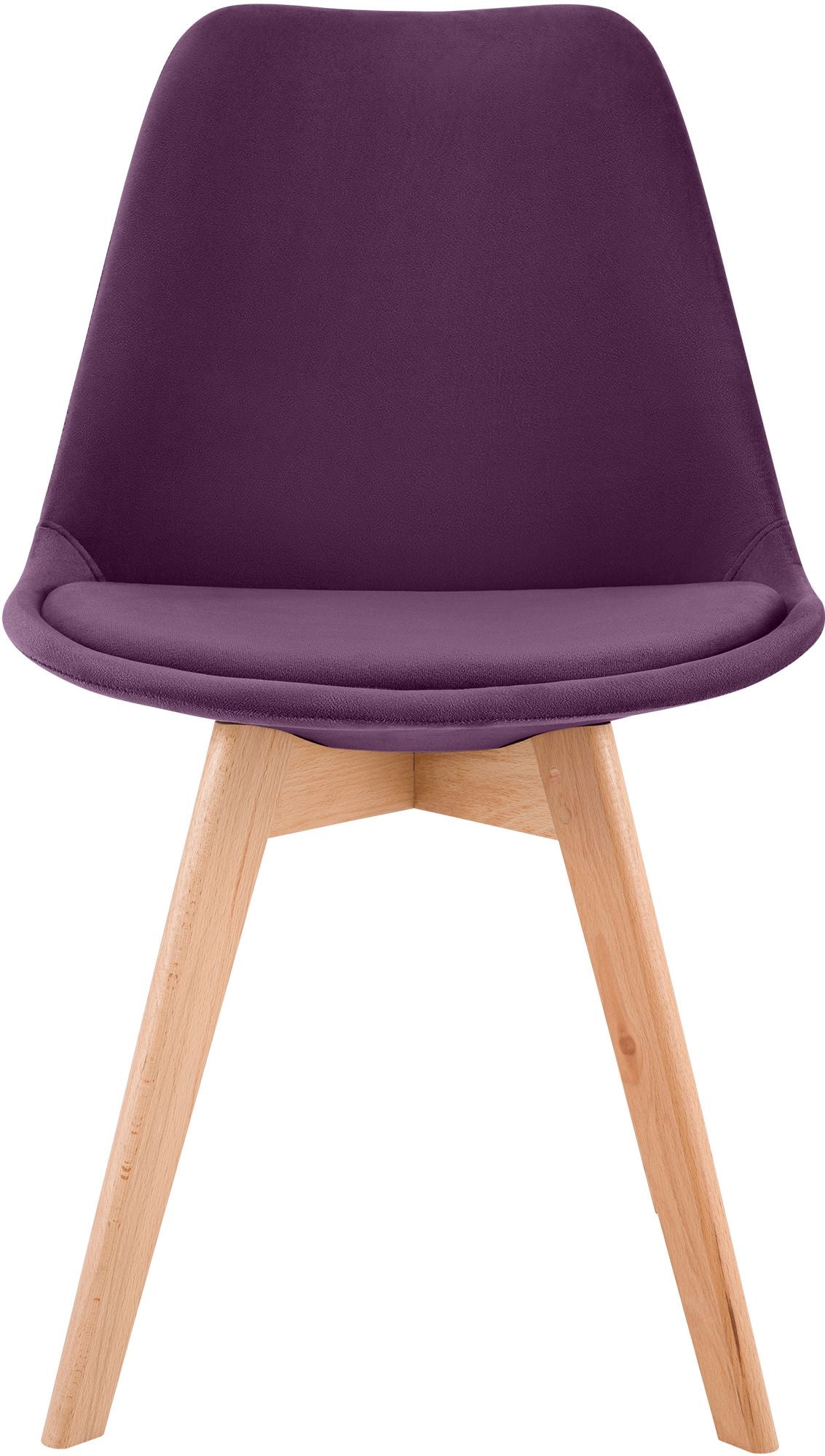 Eetkamerstoel Linares purper,Fluweel lila