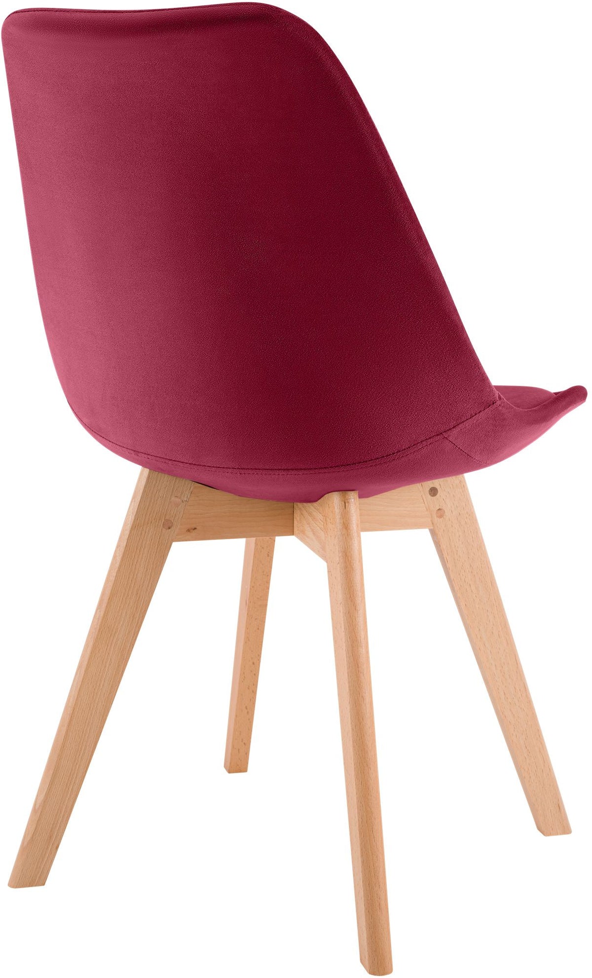 Eetkamerstoel Linares rood,Fluweel rot