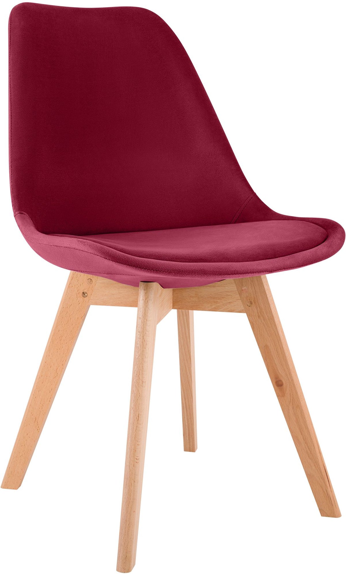 Eetkamerstoel Linares rood,Fluweel rot