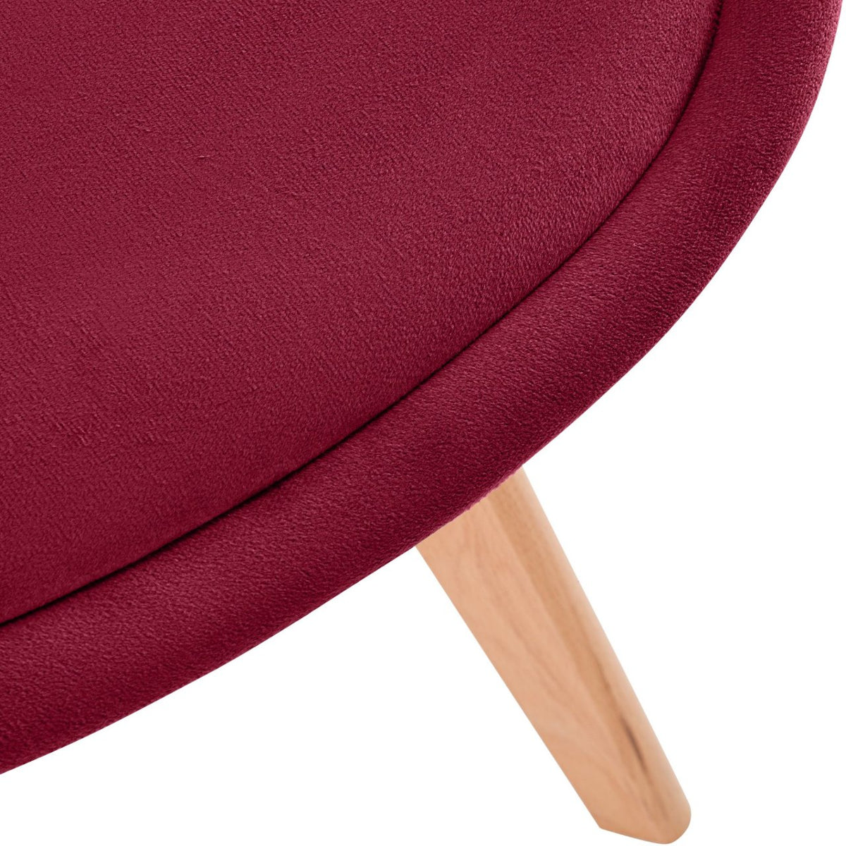 Eetkamerstoel Linares rood,Fluweel rot