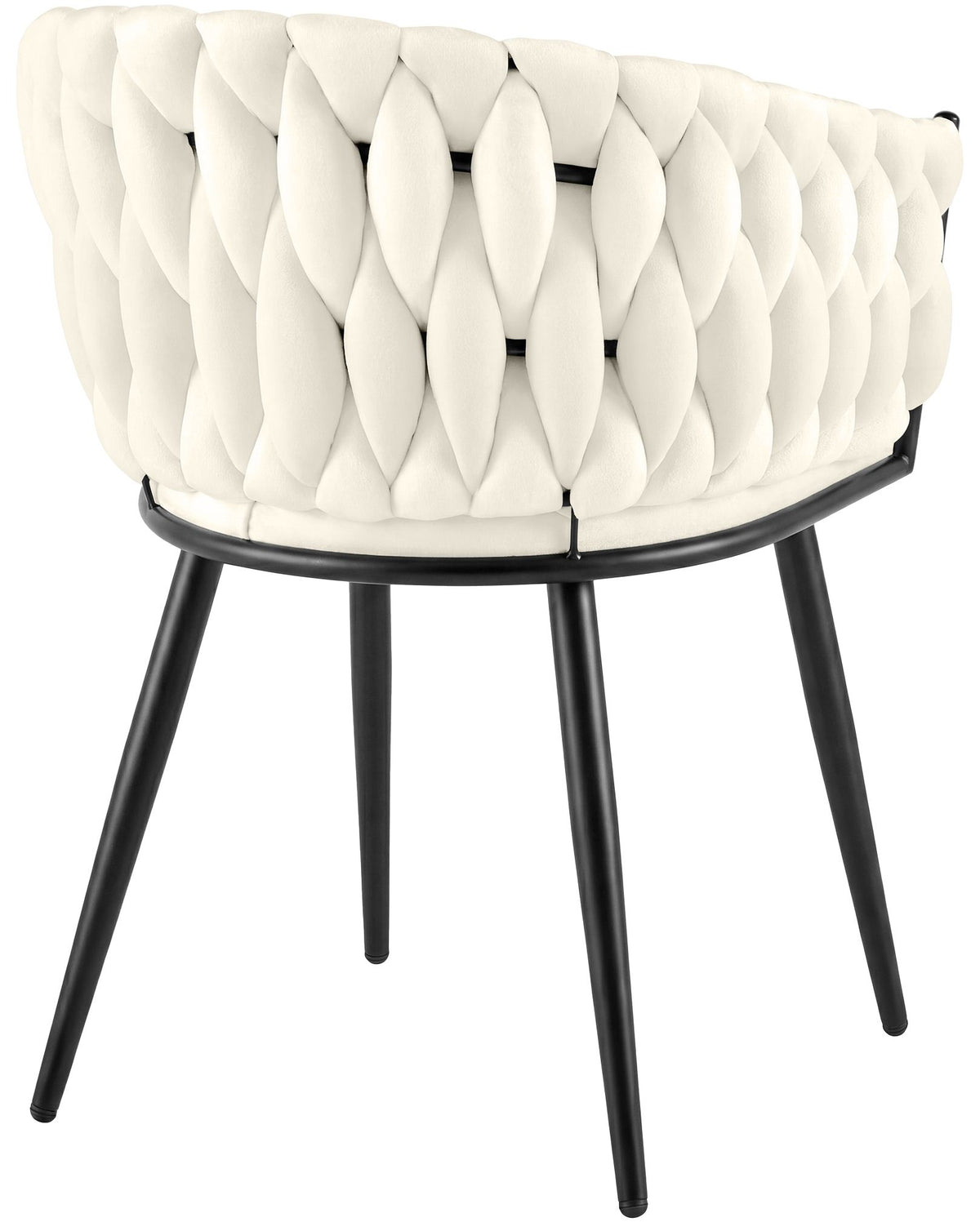 Eetkamerstoel Molise fluweel creme,Fluweel creme