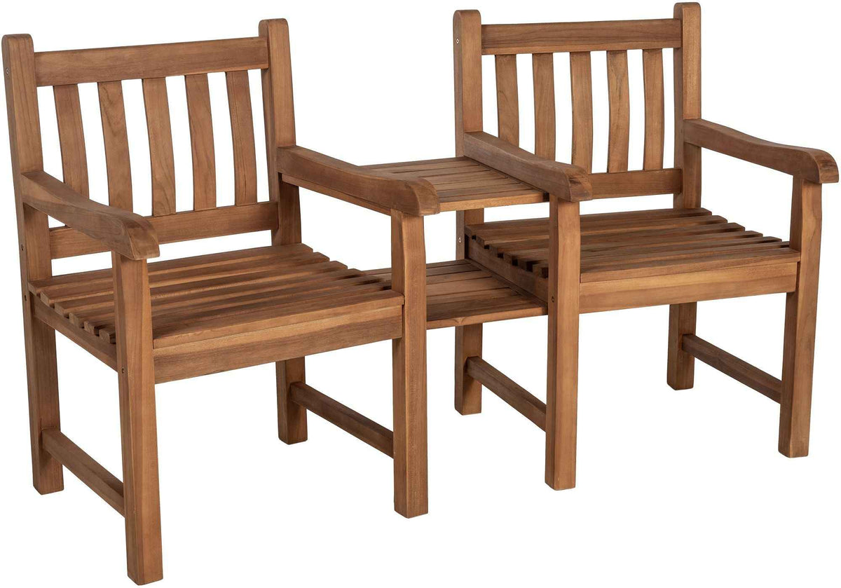 Teakbank Briony met Tafel teak teak