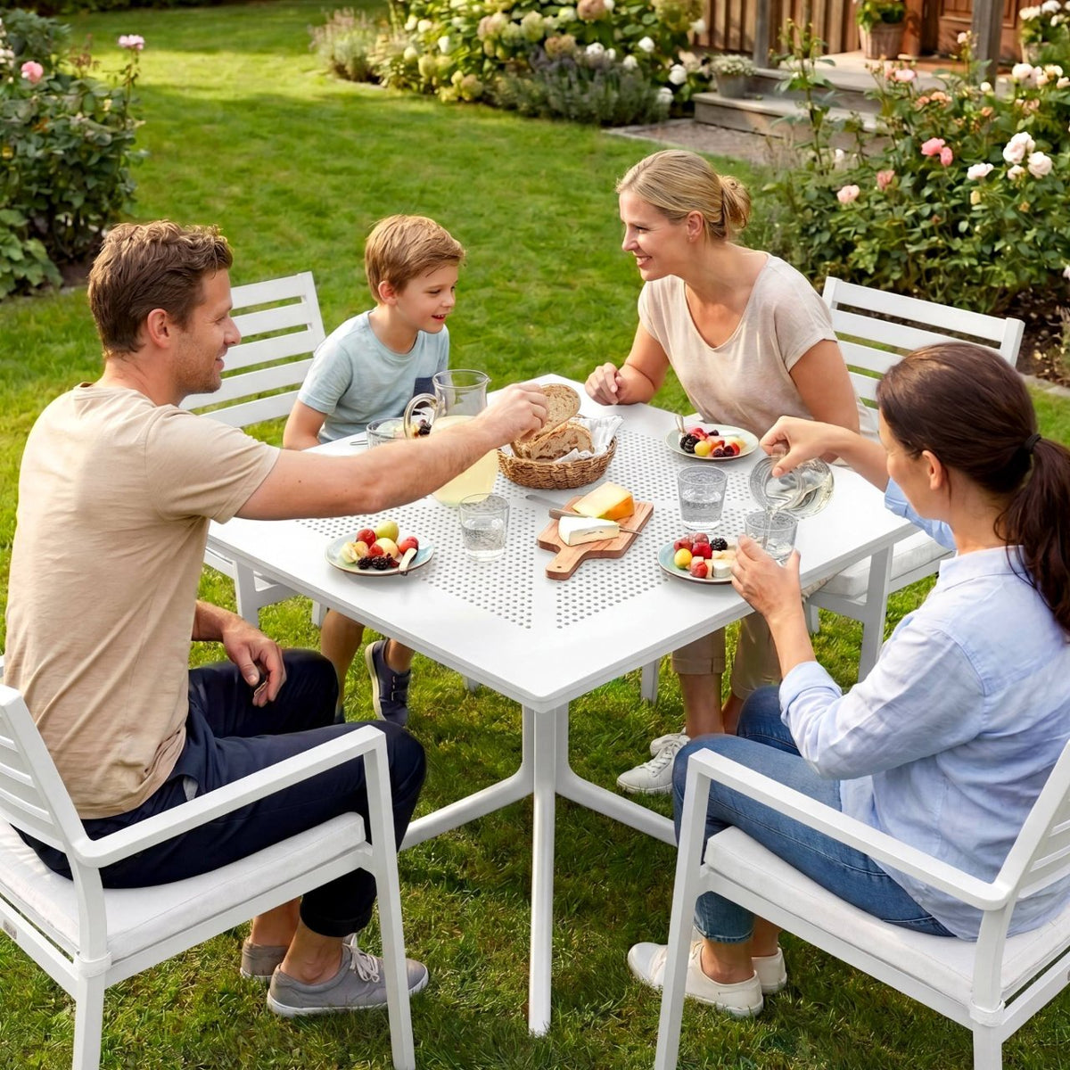 Tuintafel Lenval wit weiß