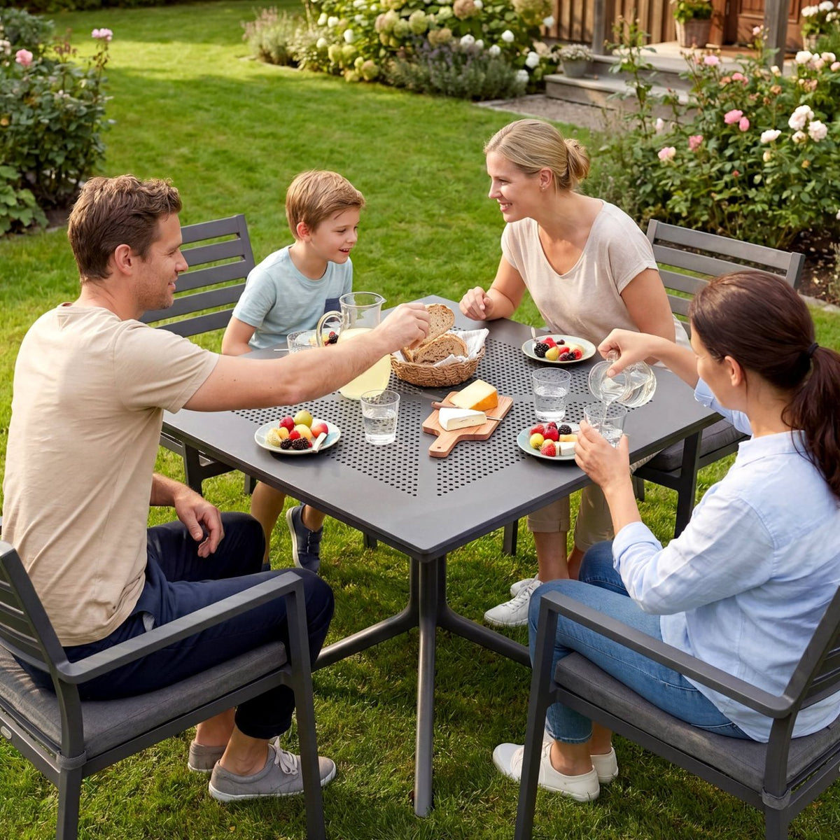 Tuintafel Lenval donkergrijs dunkelgrau