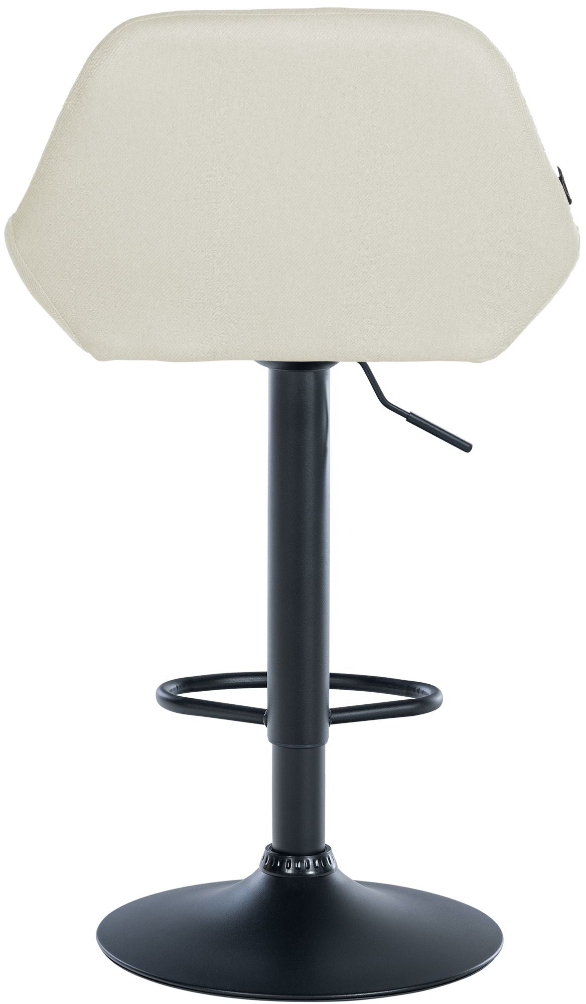 Set van 2 barkrukken Braga stof creme,zwart creme