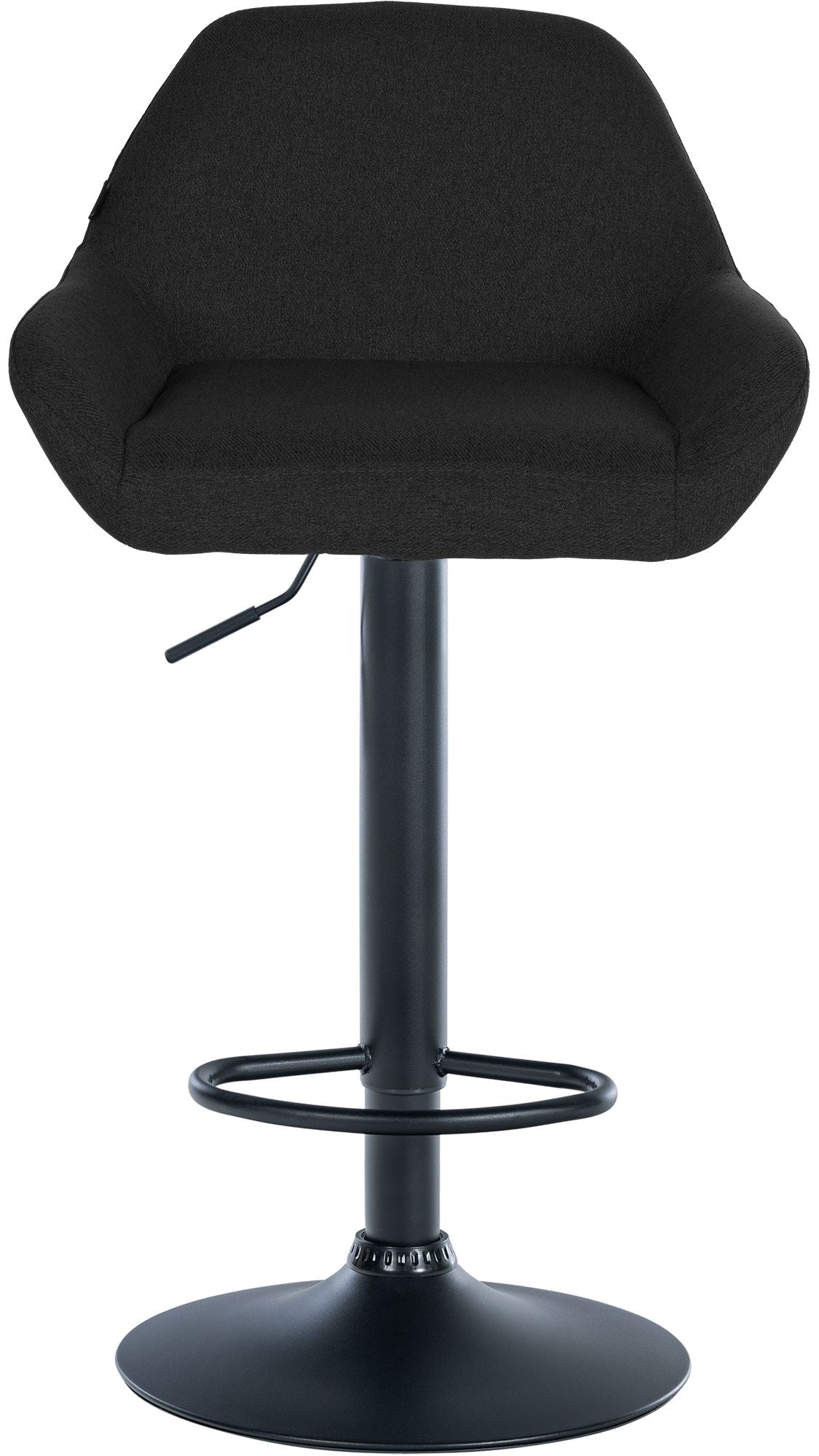 Set van 2 barkrukken Braga stof zwart,zwart schwarz