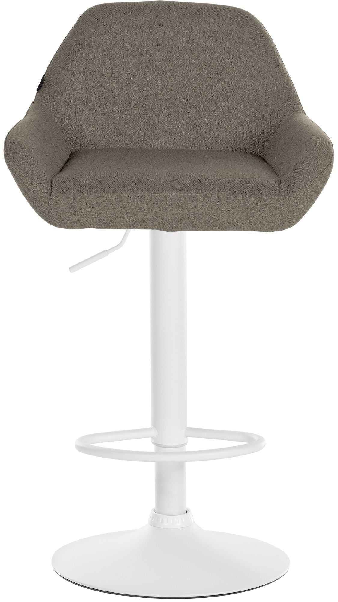 Barkruk Braga stof taupe,wit taupe