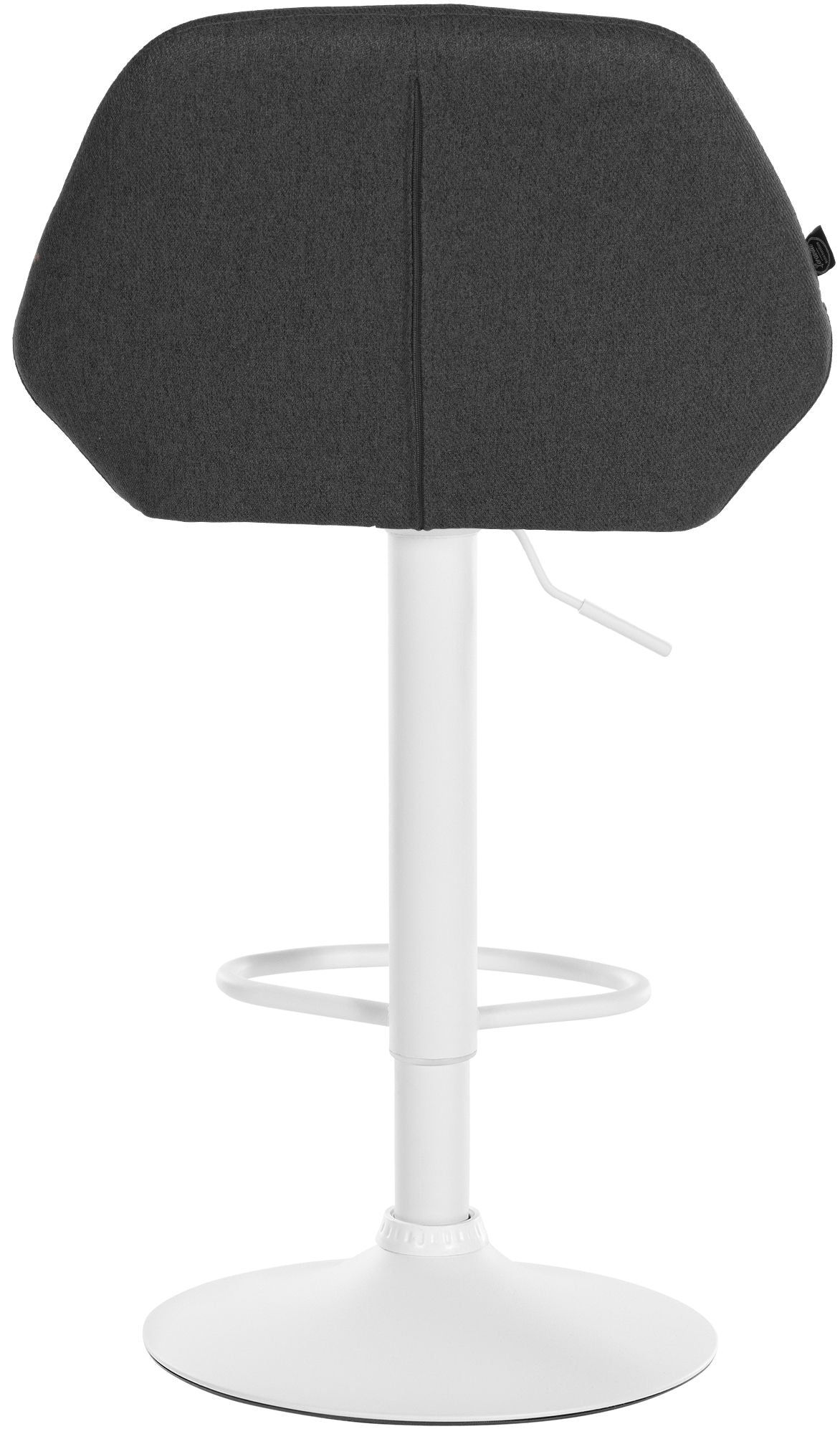 Set van 2 barkrukken Braga stof donkergrijs,wit dunkelgrau