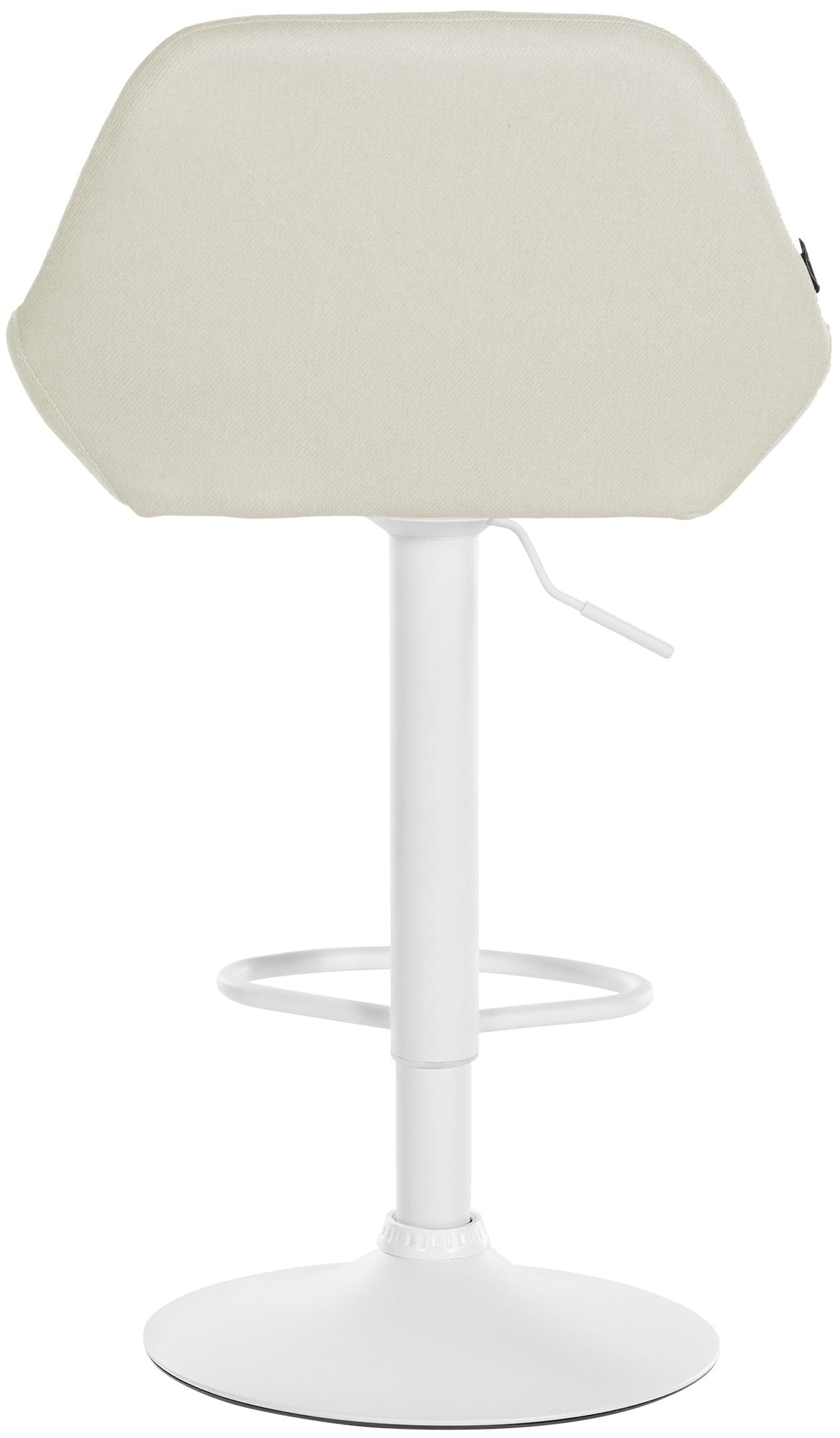 Set van 2 barkrukken Braga stof creme,wit creme