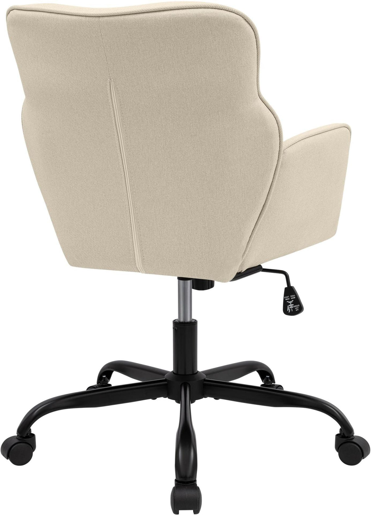 Bureaustoel Amado stof creme creme