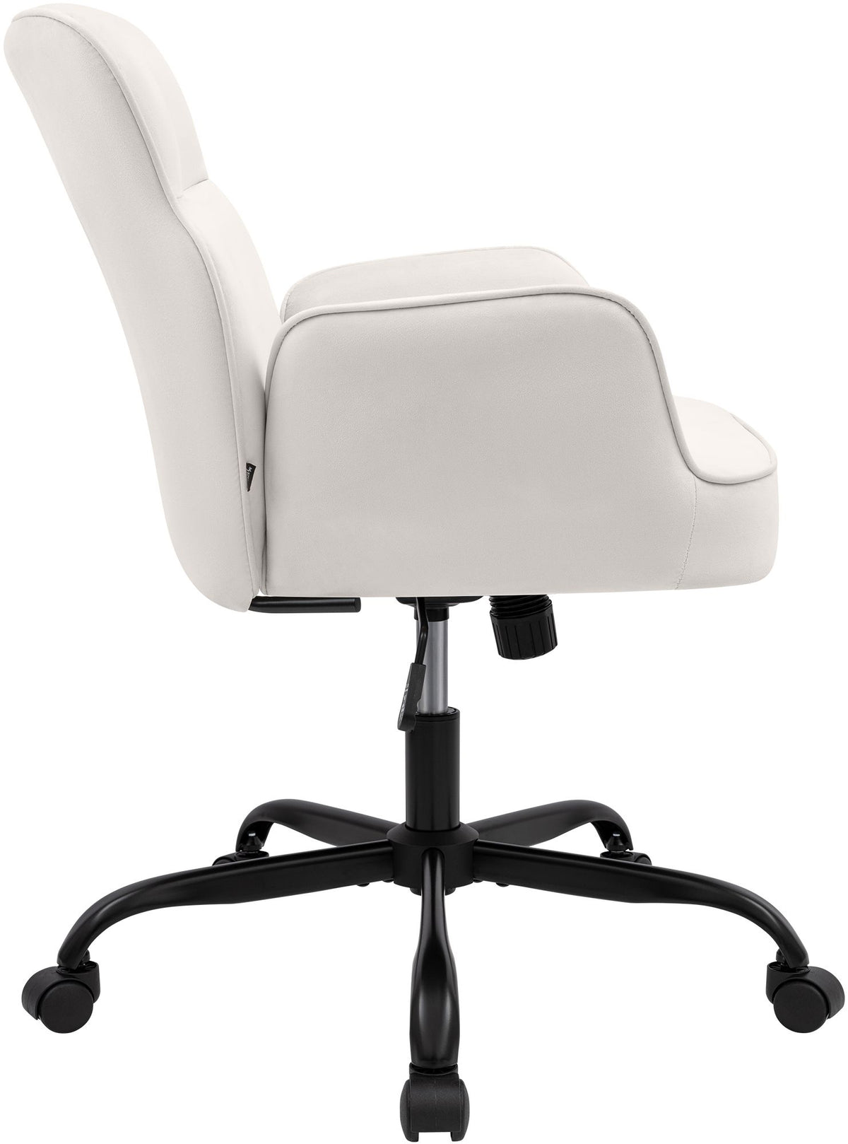 Bureaustoel Amado fluweel creme creme