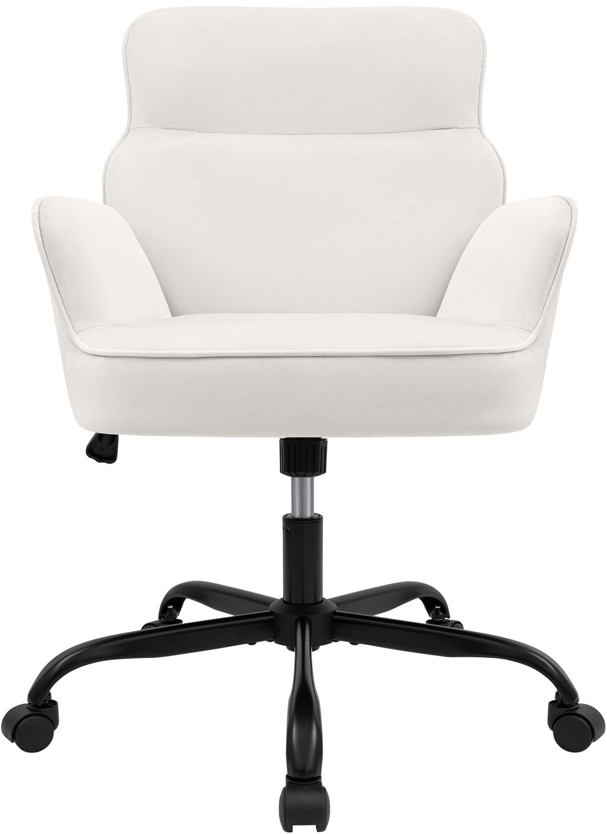 Bureaustoel Amado fluweel creme creme