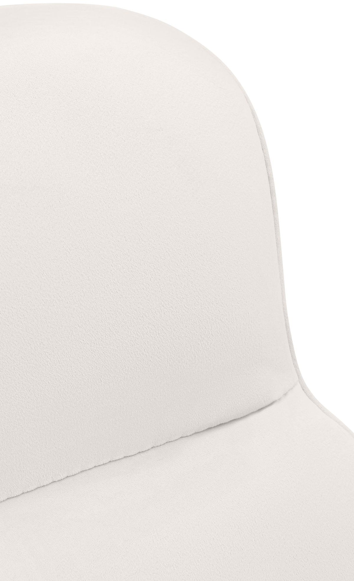 Bureaustoel Amado fluweel creme creme