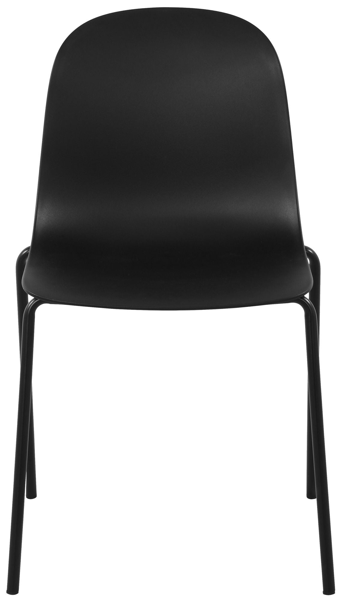 Set van 4 stapelstoelen Hardin zwart schwarz