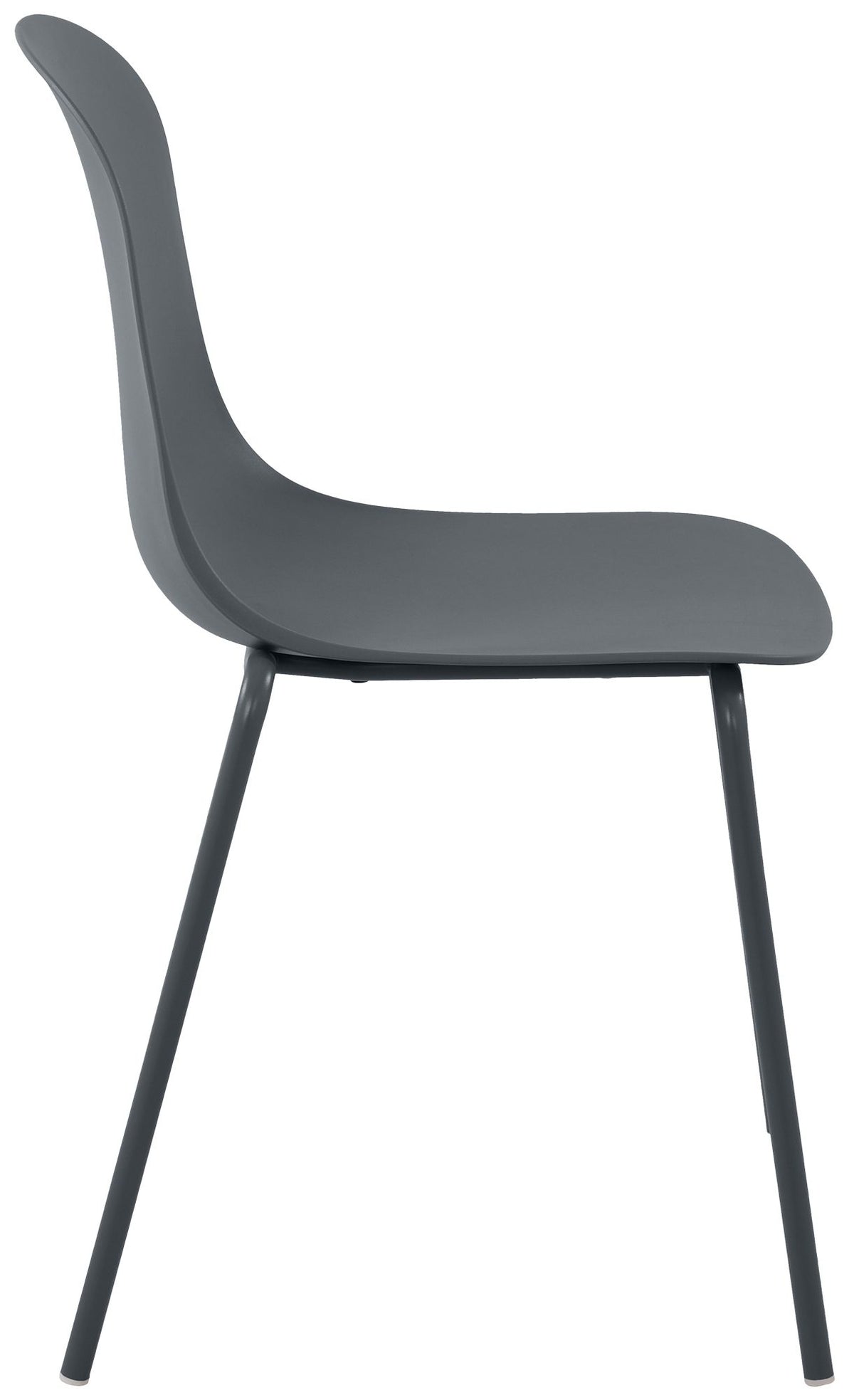 Set van 2 stapelstoelen Hardin donkergrijs dunkelgrau