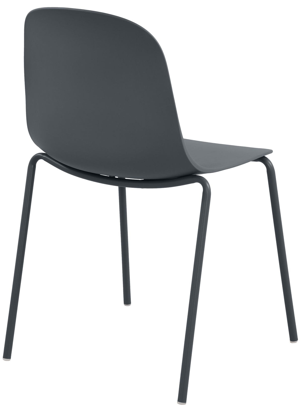 Set van 2 stapelstoelen Hardin donkergrijs dunkelgrau